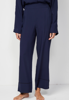 Songe High-Waisted Pyjama Bottoms - Blue