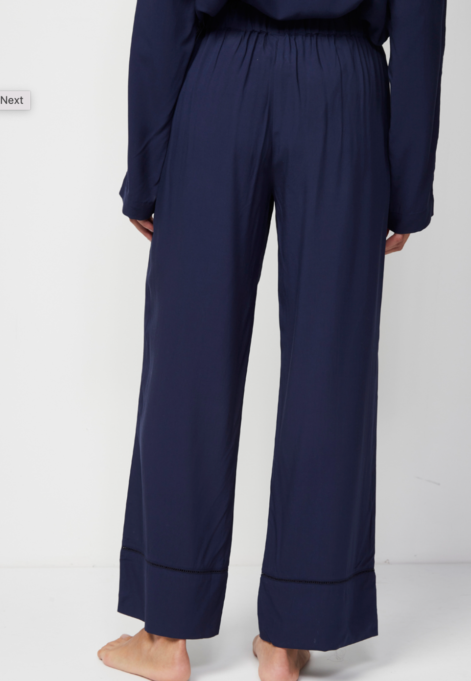 Songe High-Waisted Pyjama Bottoms - Blue