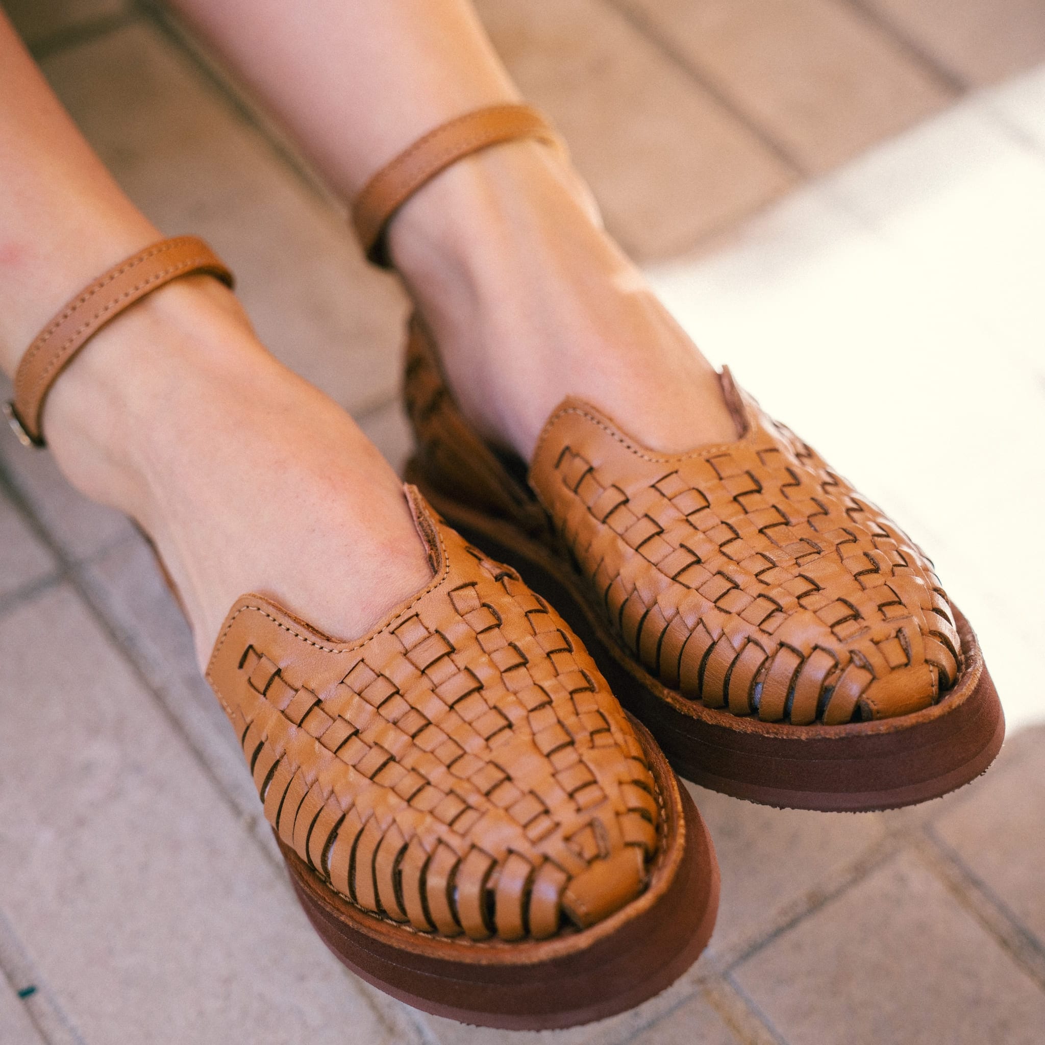 Huaraches Carmen - Camello