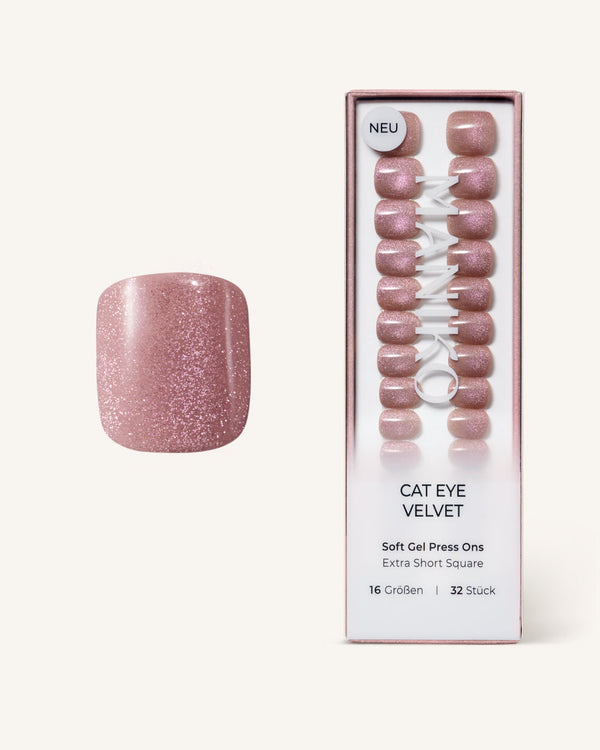 Cat Eye Velvet (Extra Short, Square) - Press Ons