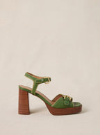 Sandalias Tacón Celeste - Cactus