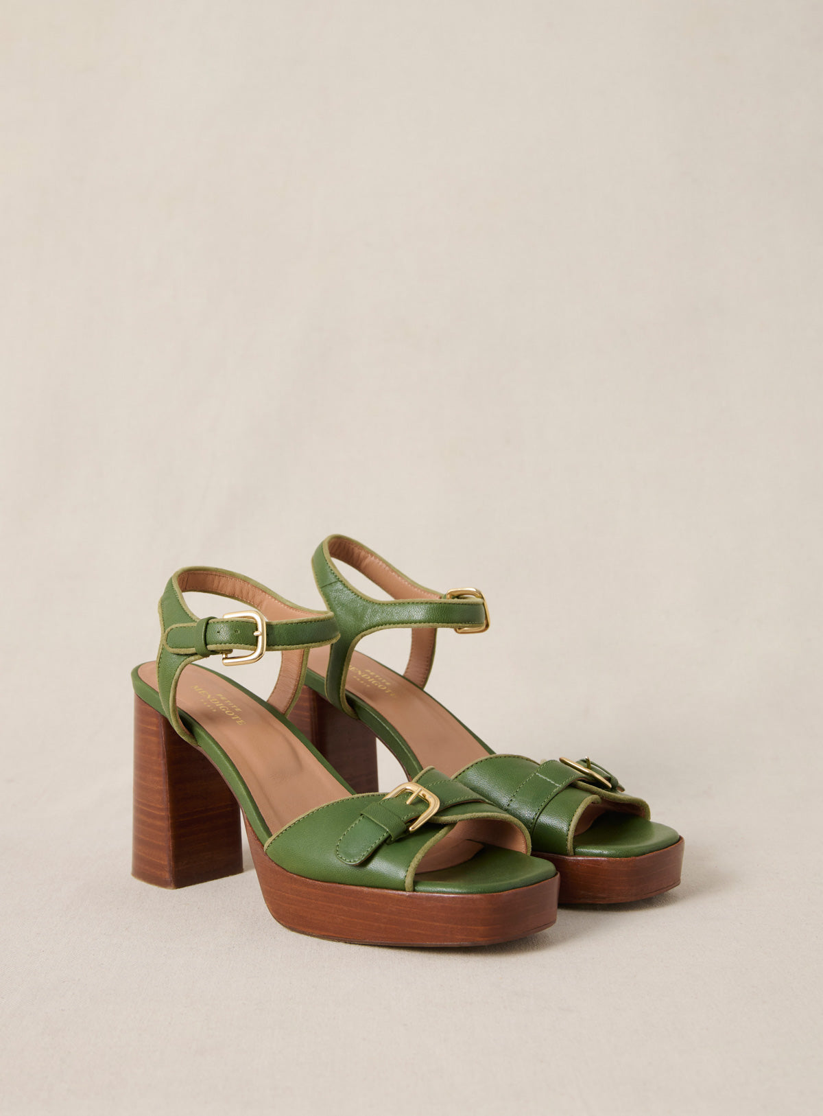 Sandalias Tacón Celeste - Cactus