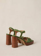 Sandalias Tacón Celeste - Cactus