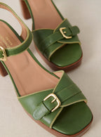 Sandalias Tacón Celeste - Cactus