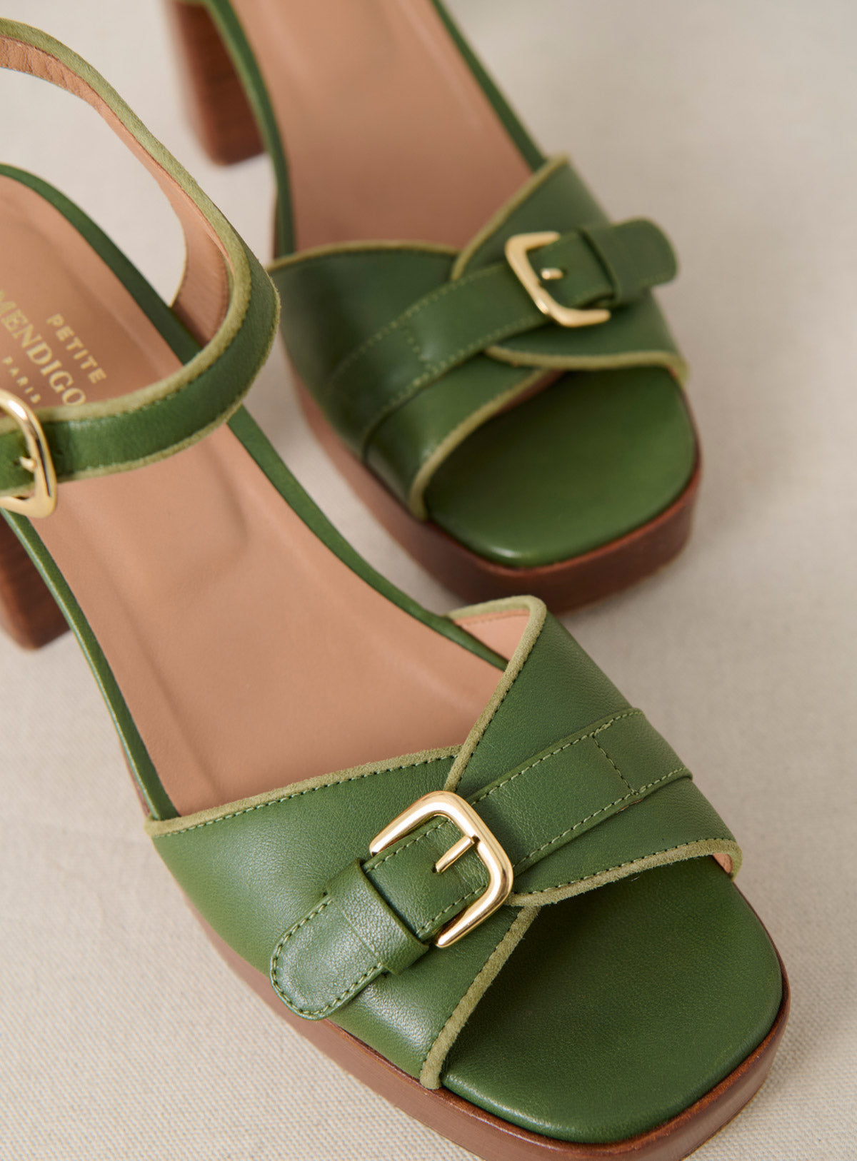 Sandalias Tacón Celeste - Cactus