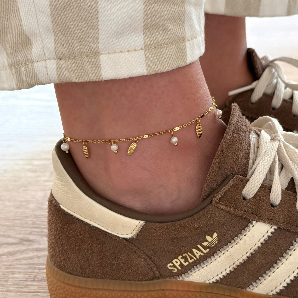 “Isalys” steel ankle chain