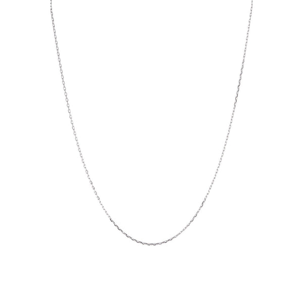375/1000 White Gold Chain 43Cm