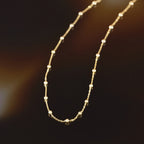 Ball Chain In 375/1000 Yellow Gold 50 Cm