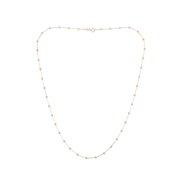 Yellow Gold Ball Chain 43Cm - Yellow Gold