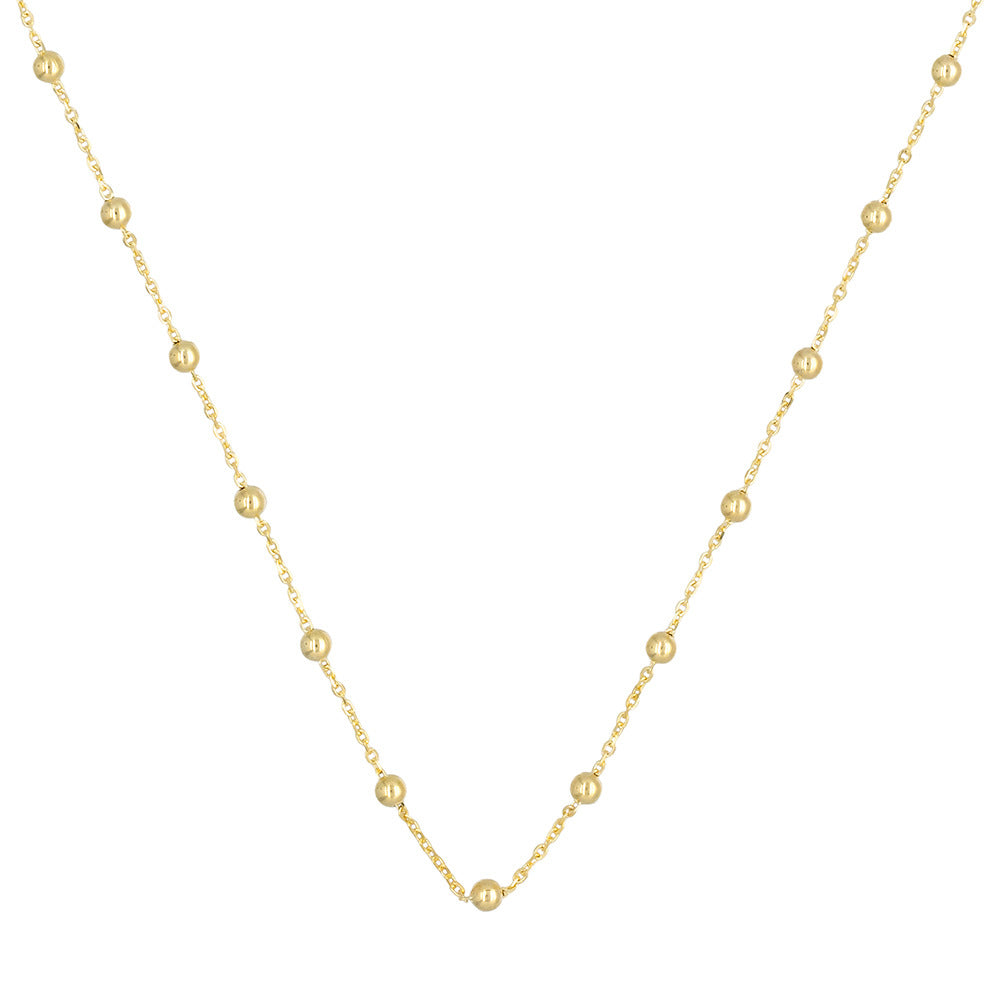 Chaîne Boules En Or Jaune 375/1000 43Cm