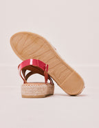 Alpargatas Chantal - Piel Plisada Fucsia - Mujer