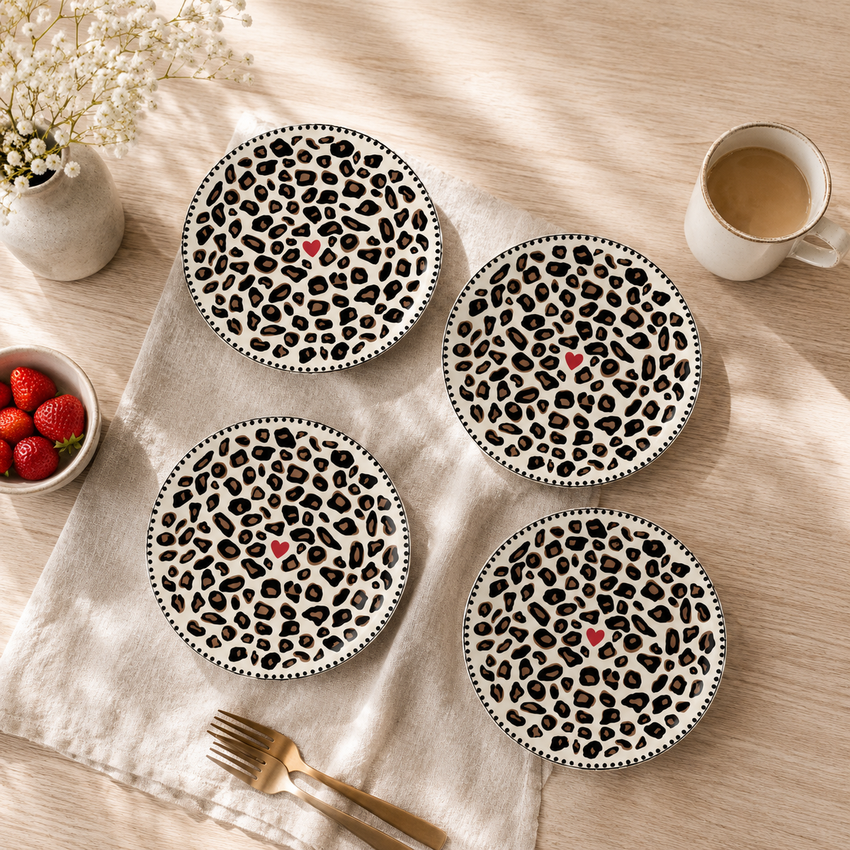 Wild Love Leopard Plate