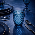 Blue Strass - Juego de 6 Vasos 22 Cl - Vidrio Prensado - Azul