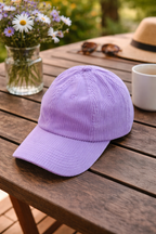 Lilac Corduroy Cap