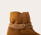 Botines Chelby - Terciopelo Ardilla - Mujer