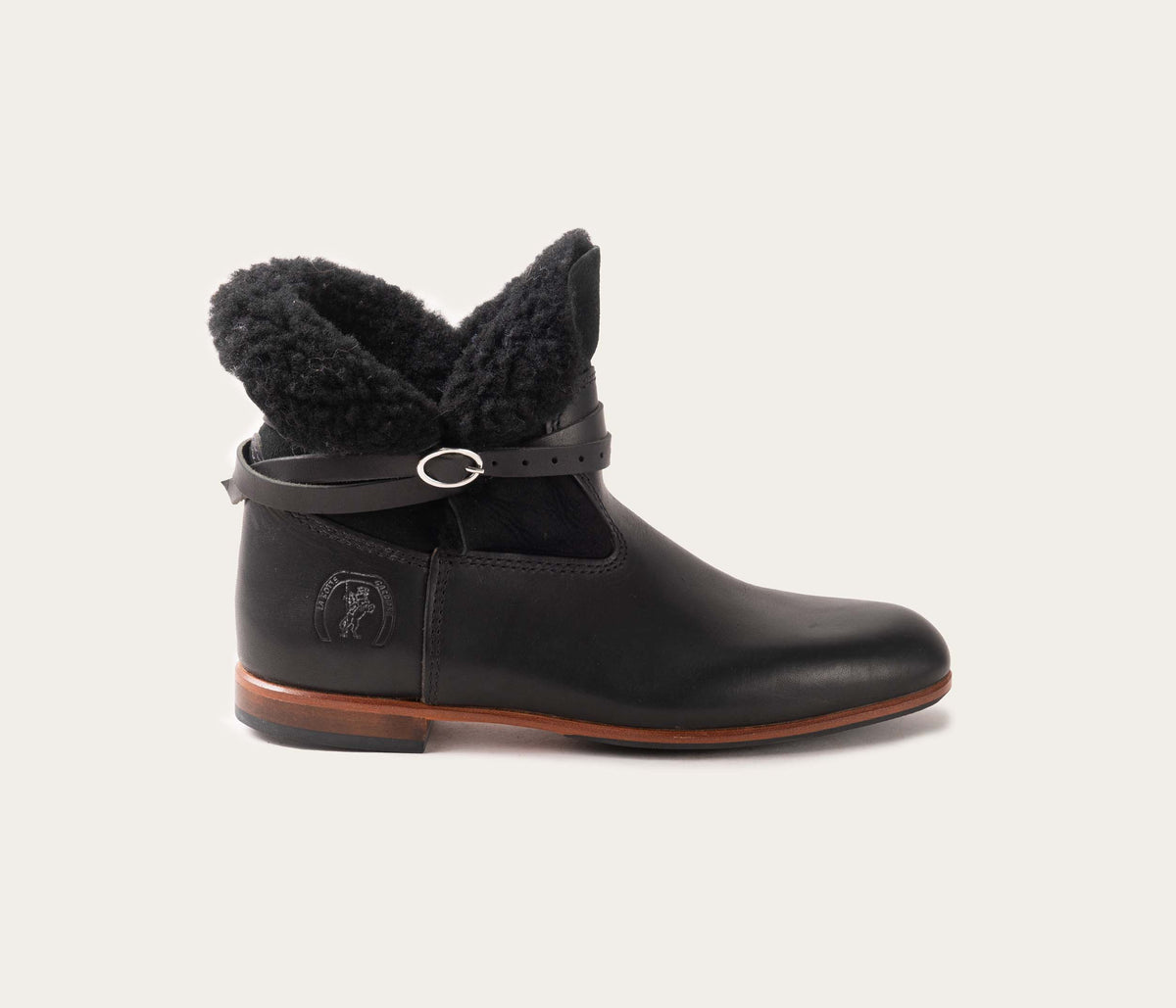 Bottines Chelby - Noir & Mouton - Femme