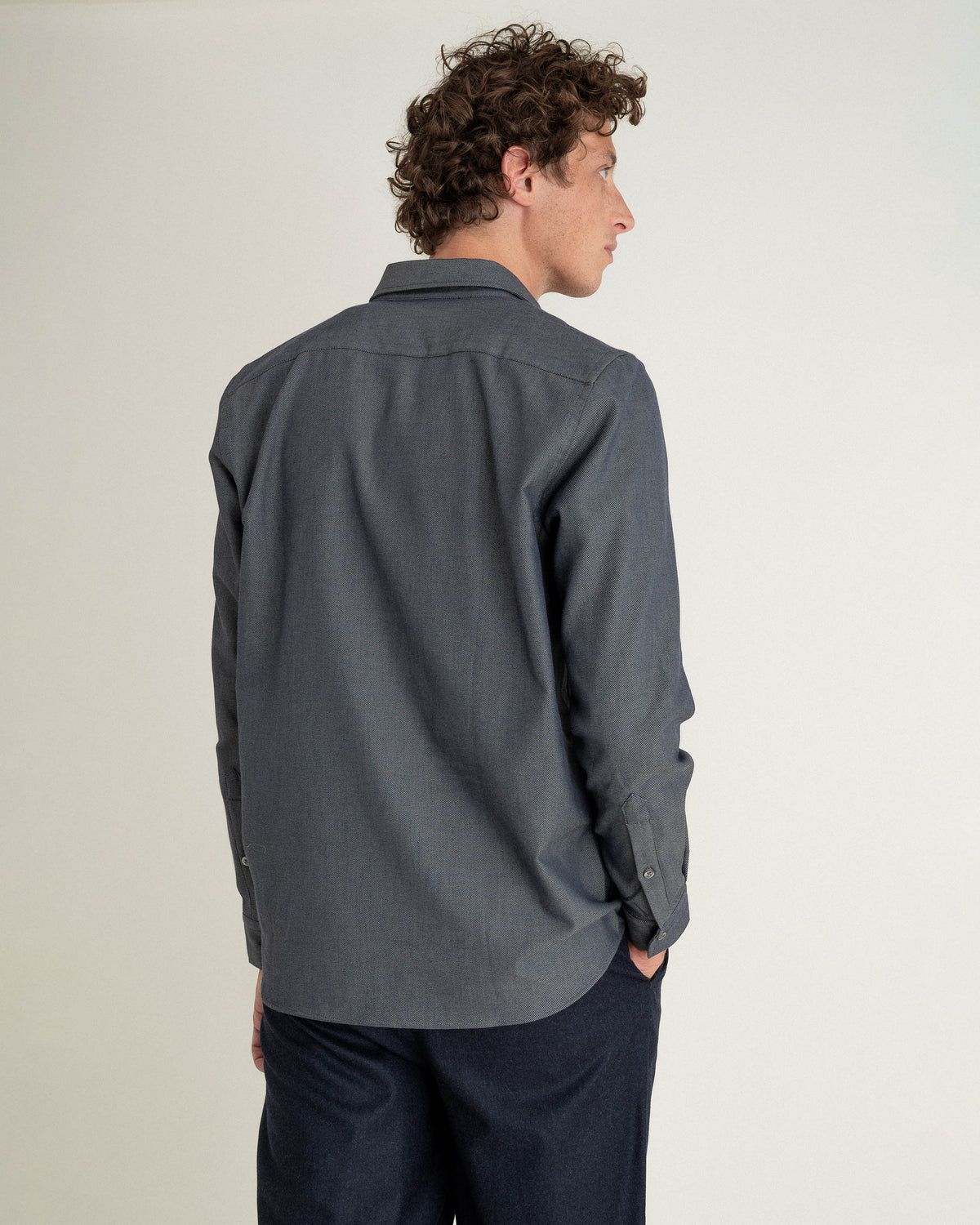 Chemise Curtis Navy Green
