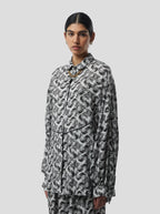 Tasman Shirt in Lead Shavings Print