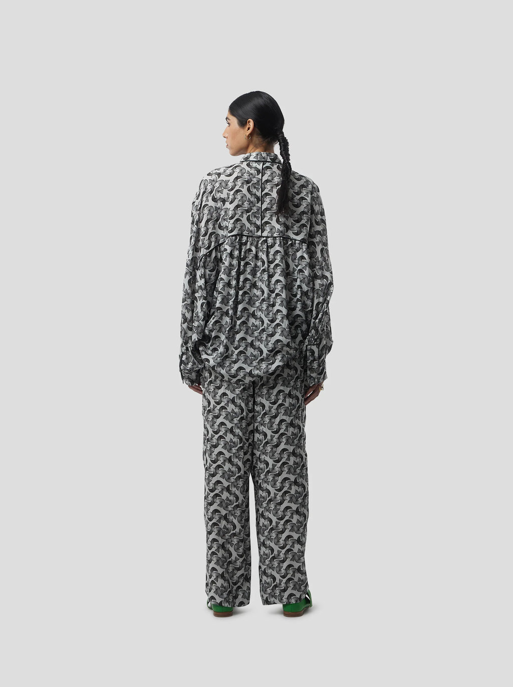 Pantalon Sakis In Lead Shavings Print