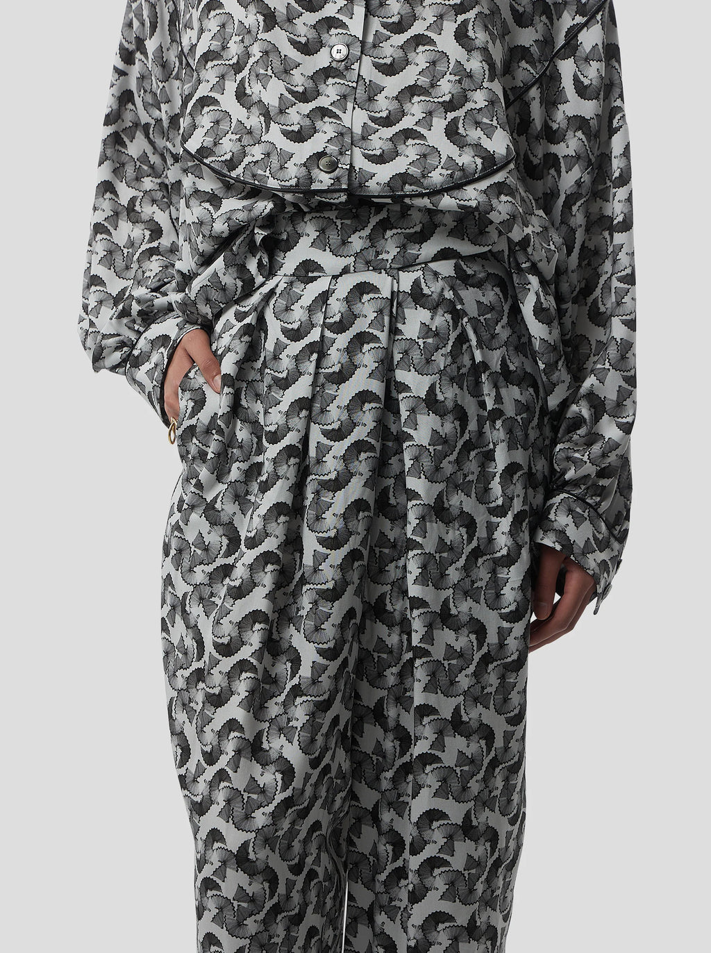 Pantalon Sakis In Lead Shavings Print