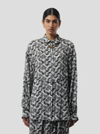 Tasman Shirt in Lead Shavings Print