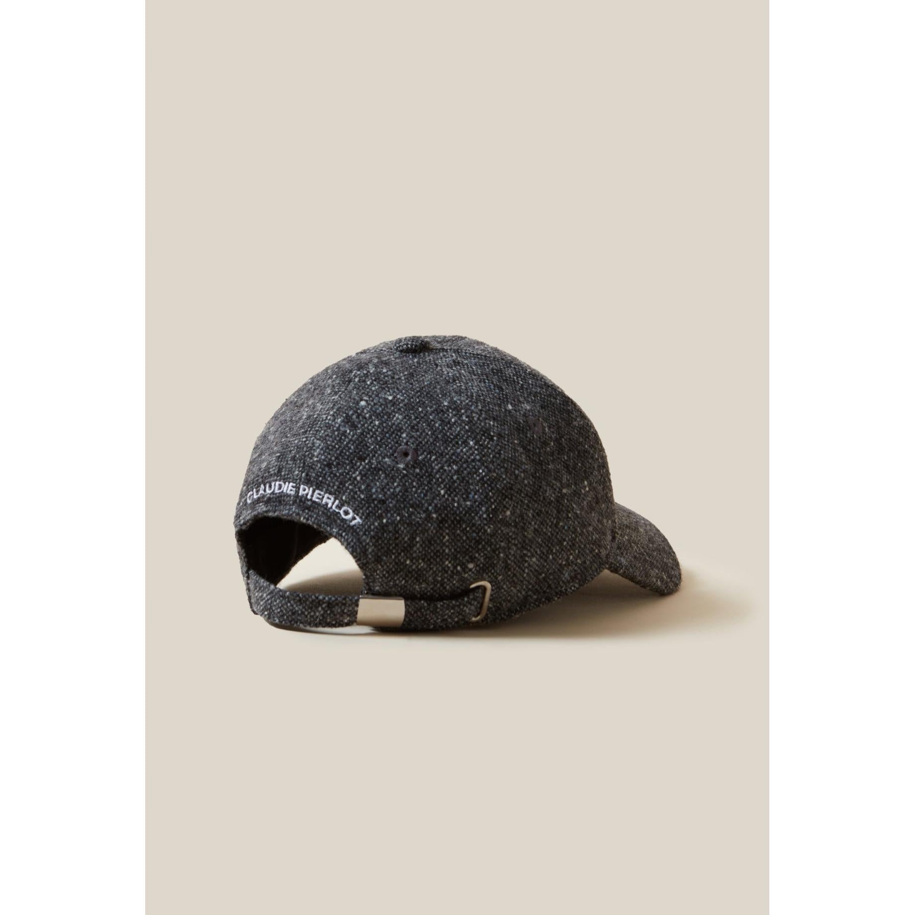 Claudie Pierlot - Gorra de tweed con bordado Cp