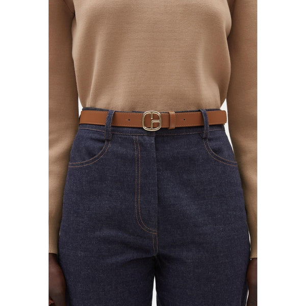 Claudie Pierlot - Brown Monogram Leather Belt
