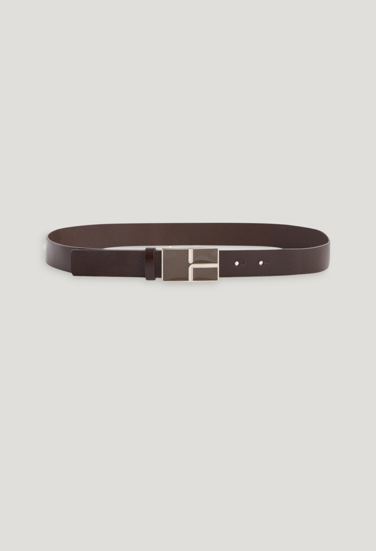 Belt - Retro Buckle - Brown