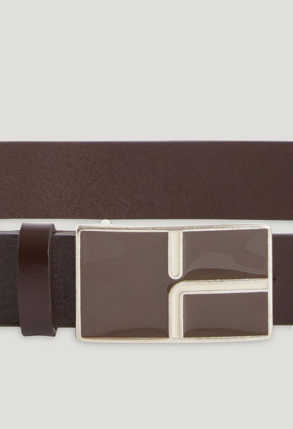 Belt - Retro Buckle - Brown