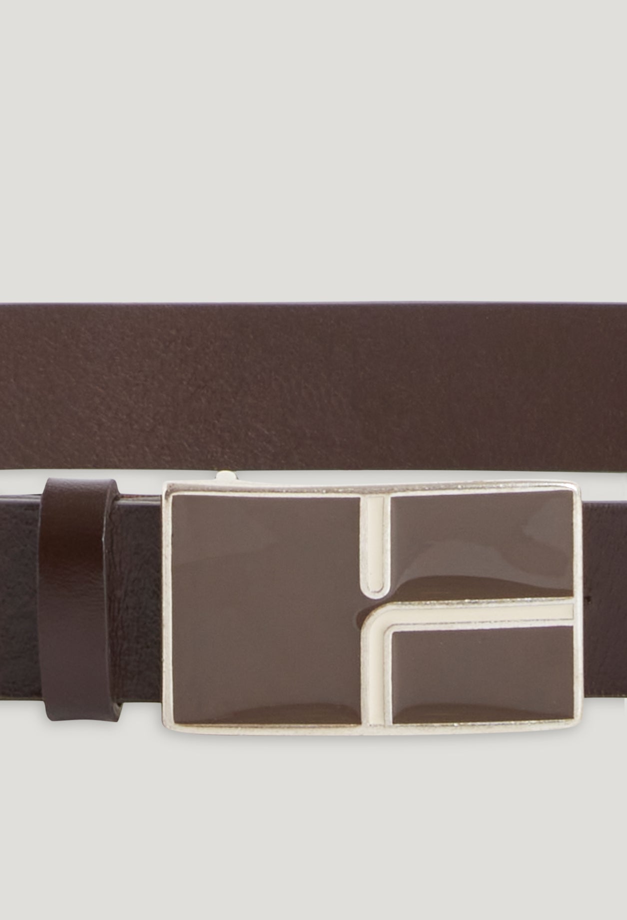 Belt - Retro Buckle - Brown