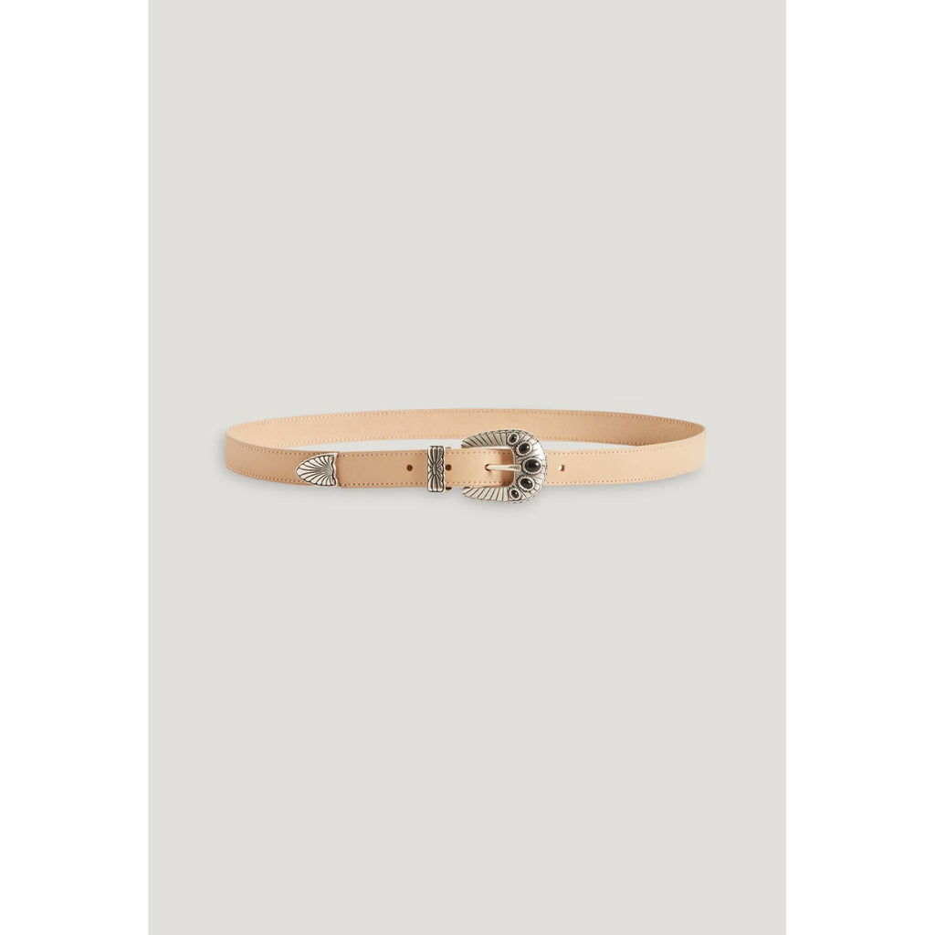 Ceinture Cuir Beige