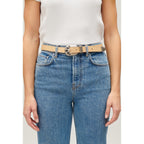 Ceinture Cuir Beige