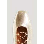 Ballerines Cuir Doré