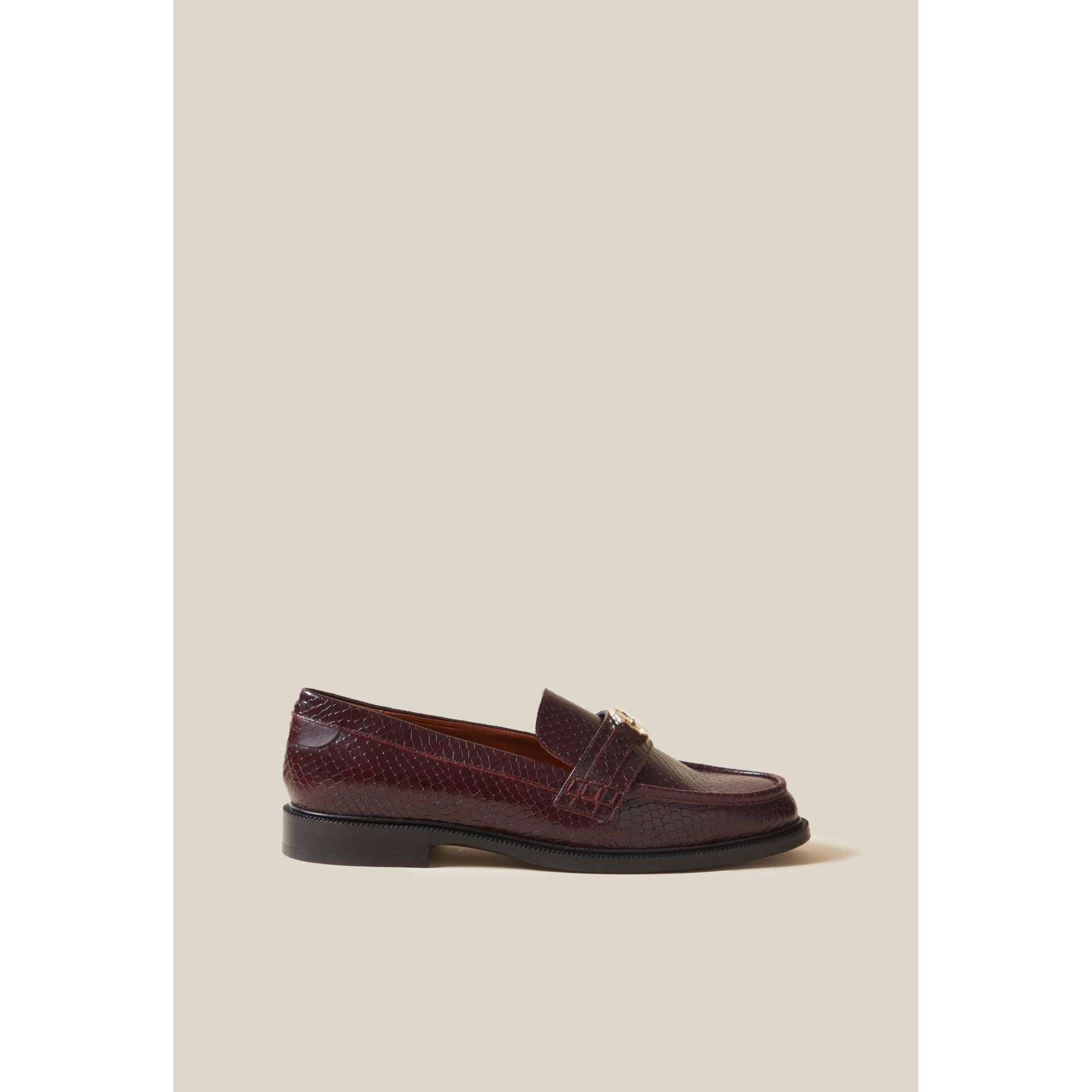 Mocasines Efecto Serpiente Con Hebilla Cp