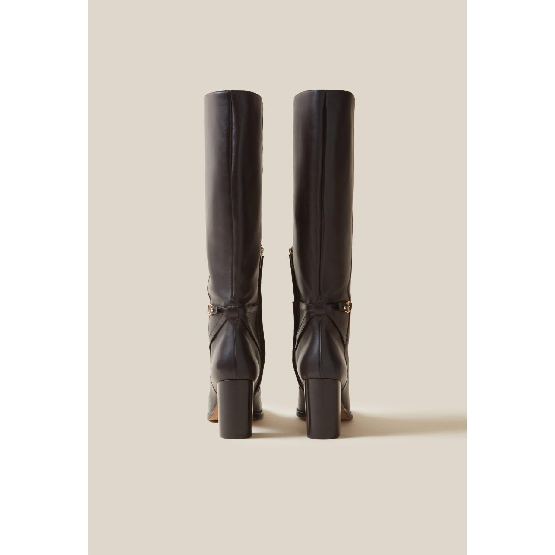 Claudie Pierlot - Patent Leather Boots CP Logo