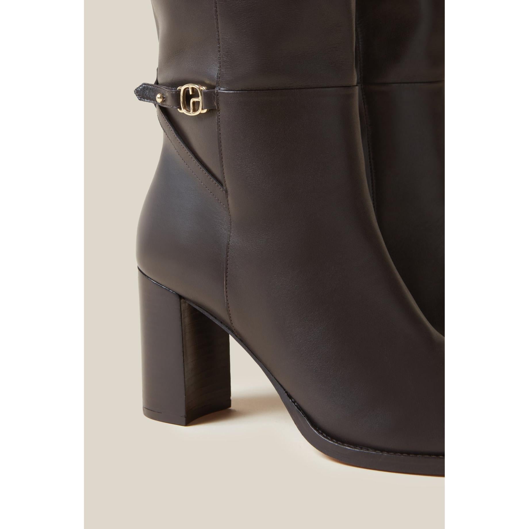 Claudie Pierlot - Patent Leather Boots CP Logo