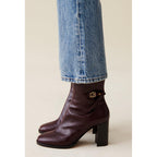 Claudie Pierlot - Bottines Effet Serpent Cuir Vernis