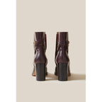 Claudie Pierlot - Bottines Effet Serpent Cuir Vernis