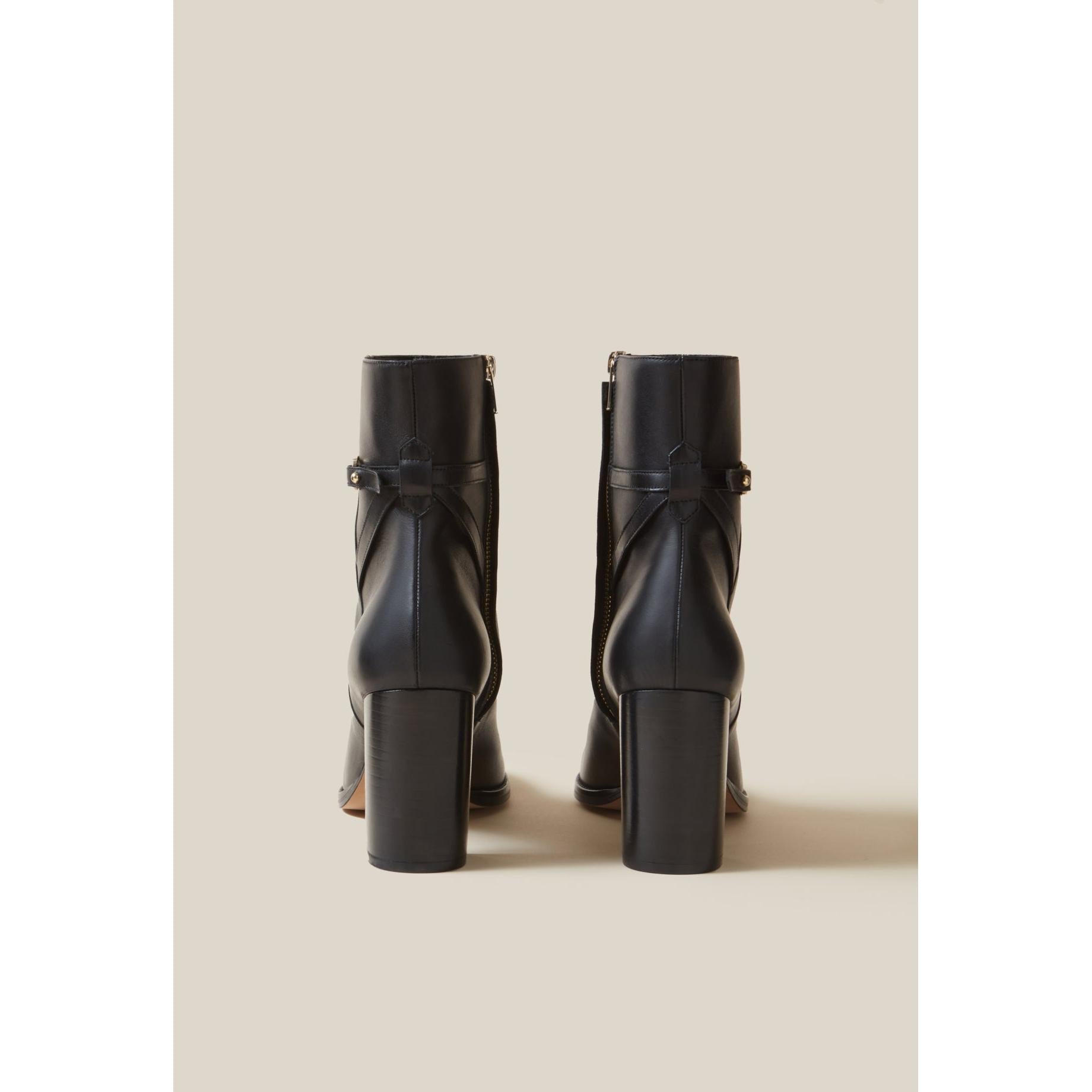 Claudie Pierlot - Bottines Talons Cuir Vernis