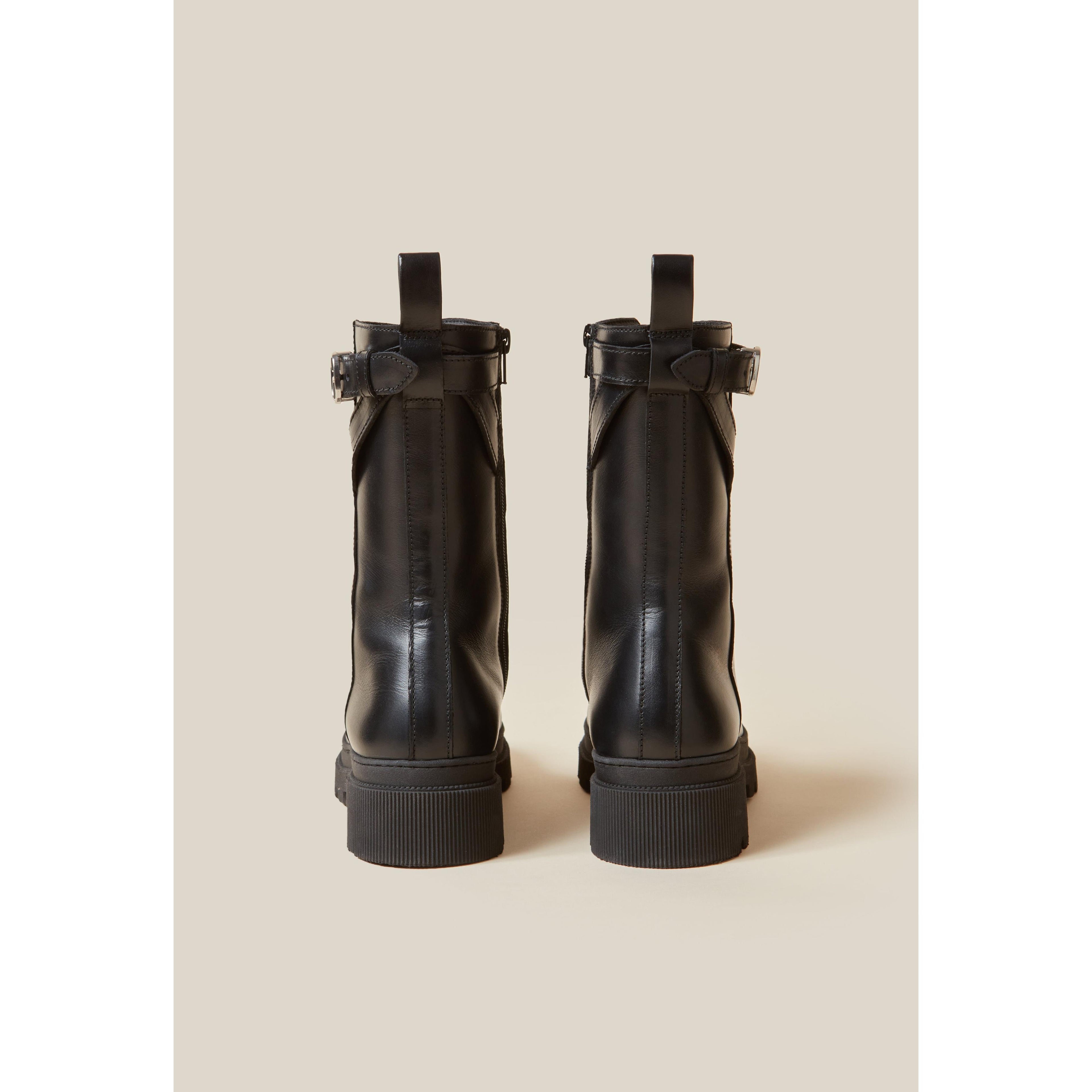 Botines Altos Militares de Piel