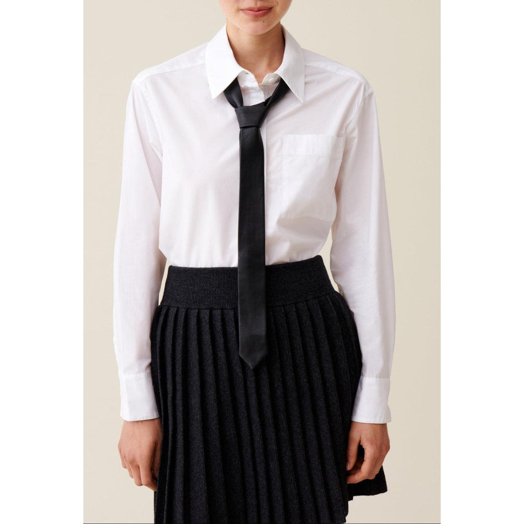 Corbata de Piel Negra