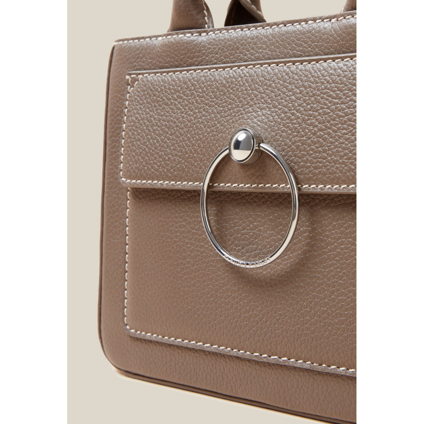 Anouckchaingrained Taupe Bag