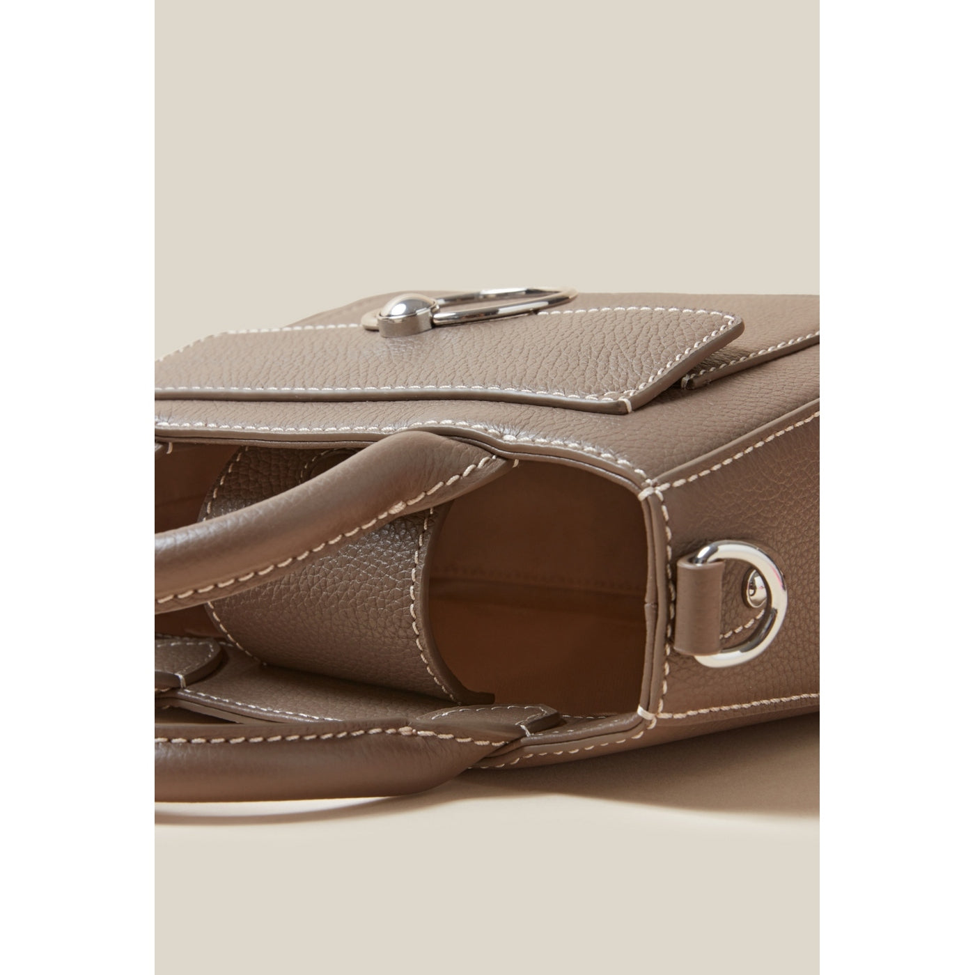 Anouckchaingrained Taupe Bag