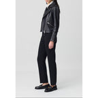 Smooth Fitted Leather Jacket
