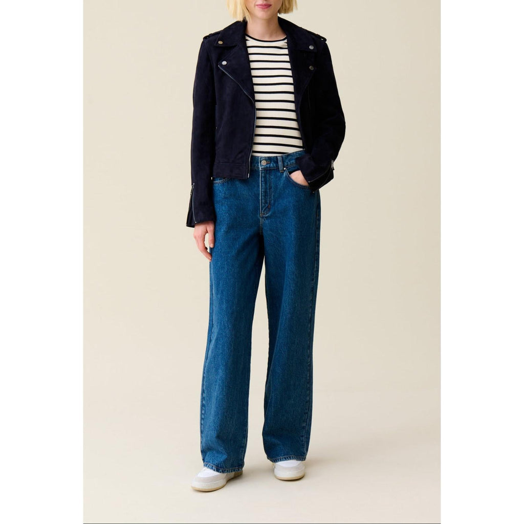 Claudie Pierlot - Veste Perfecto Cuir Suède