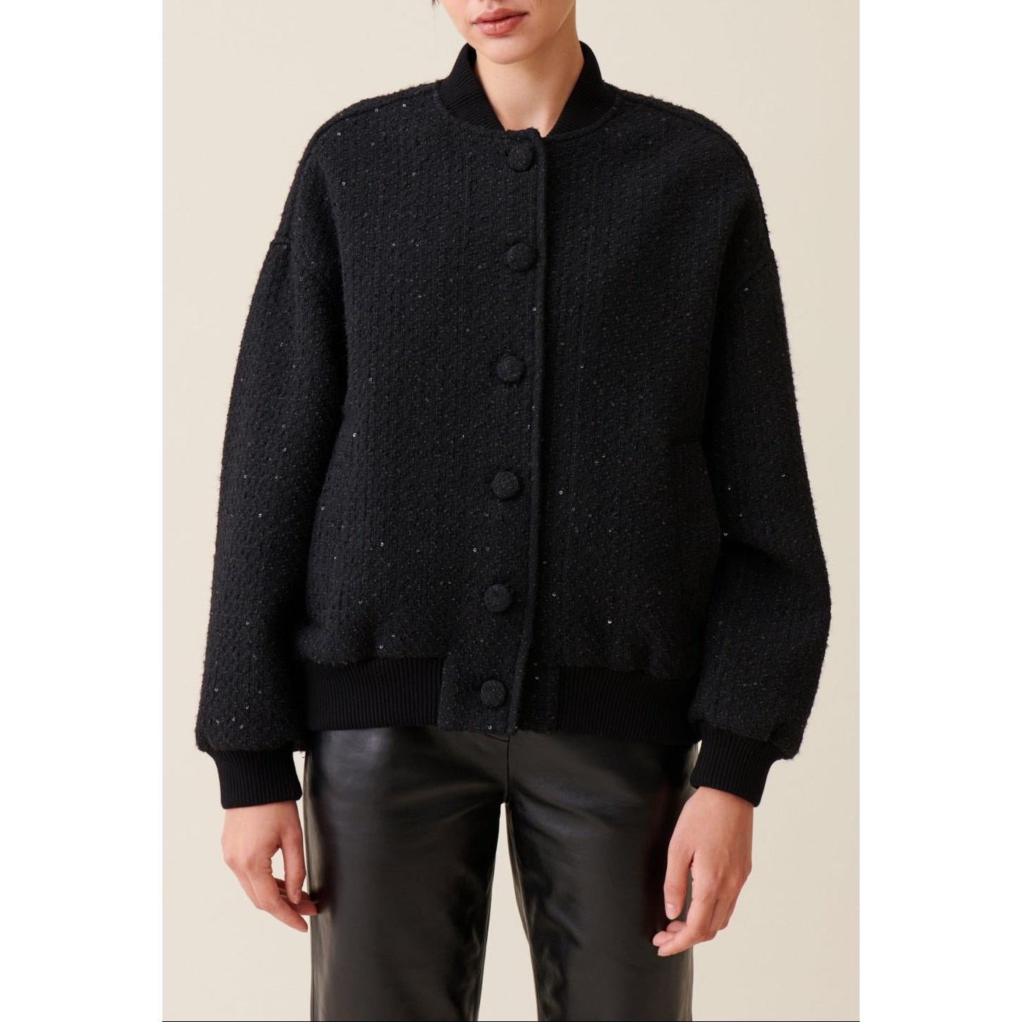 Claudie Pierlot - Bomber Tweed Noir