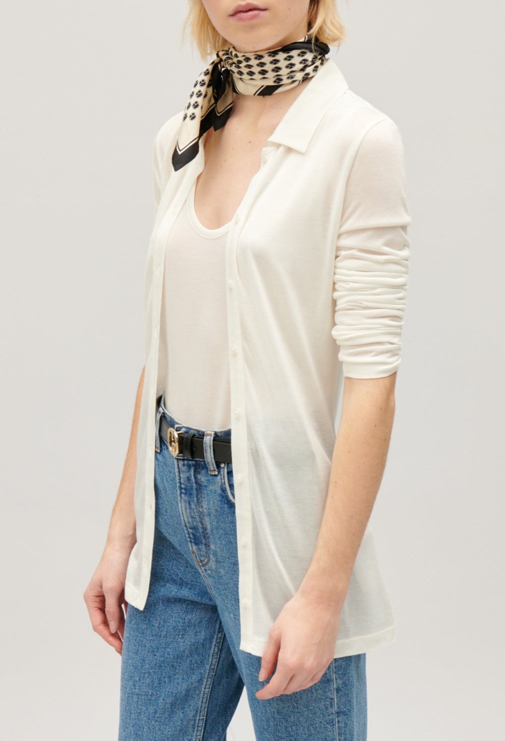 Claudie Pierlot - Cardigan - Tearosemodalsoie - Ecru