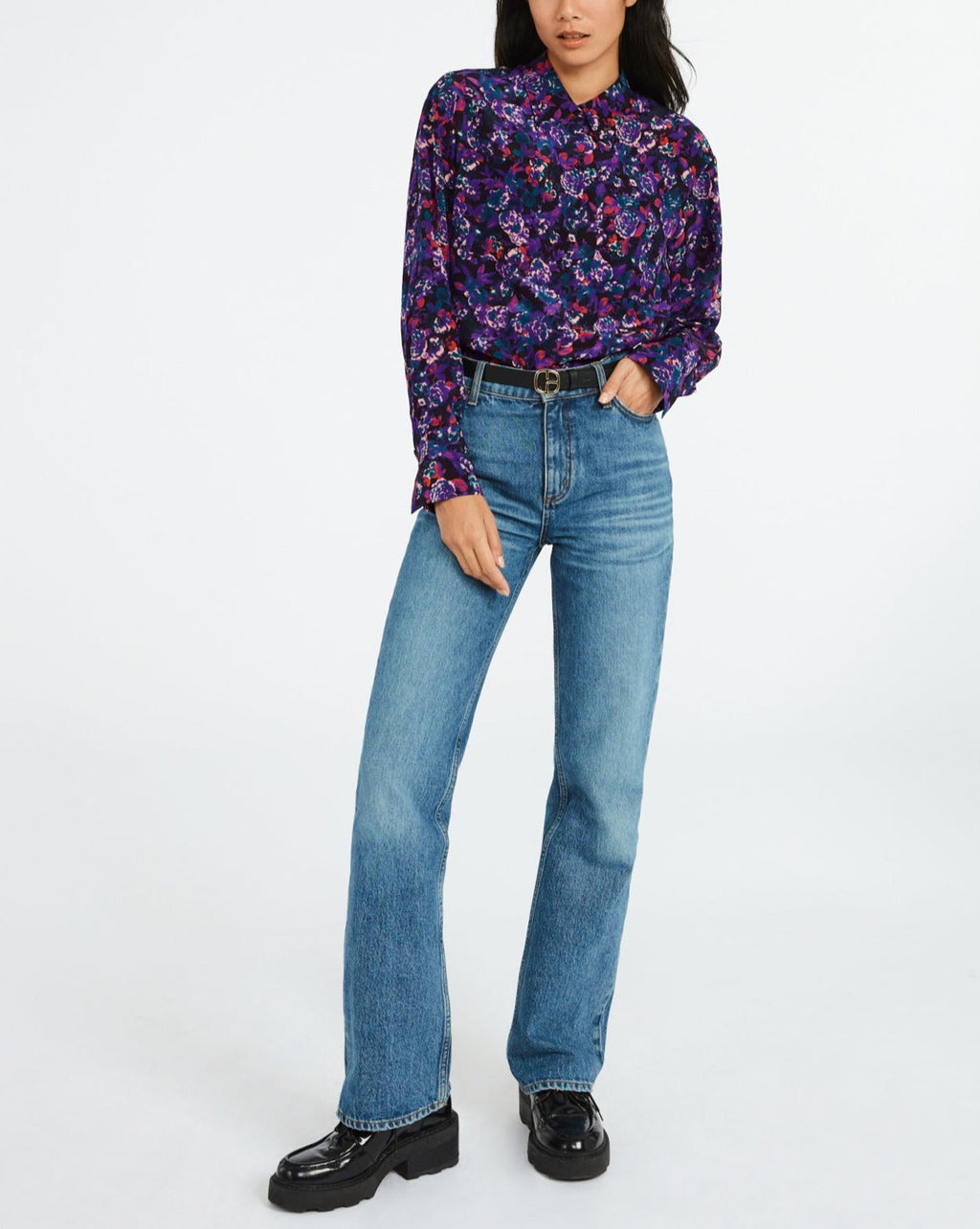 Claudie Pierlot - Chemise - Cardinal - Print Fonce