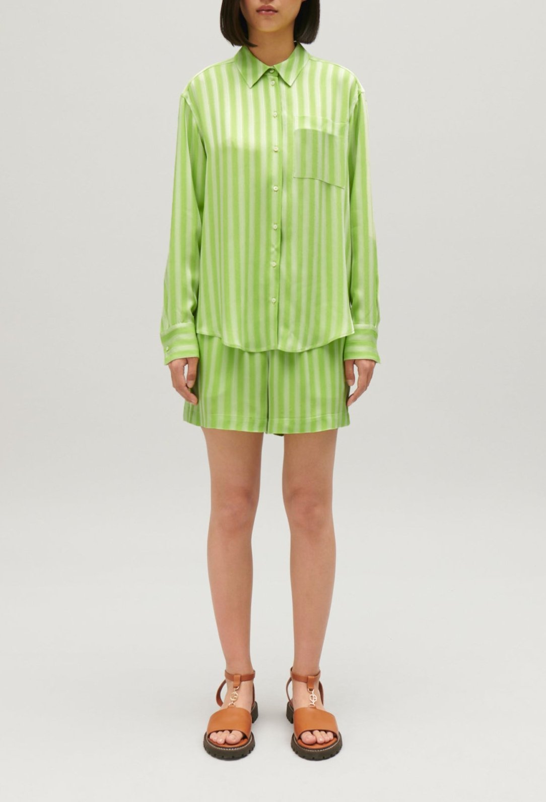 Claudie Pierlot - Chemise - Calissi Rayures - Matcha