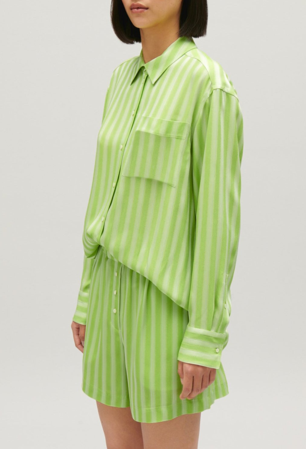 Claudie Pierlot - Chemise - Calissi Rayures - Matcha